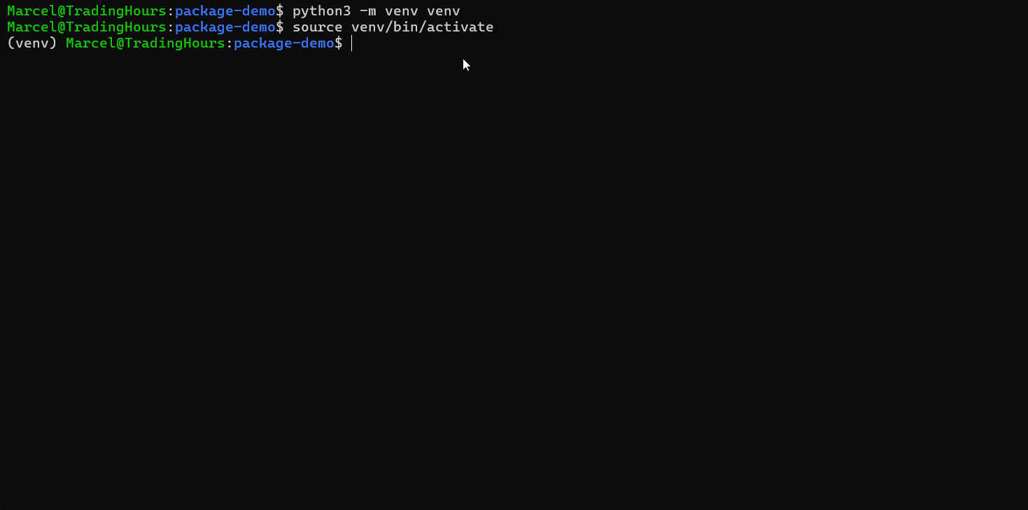 TradingHours Package Mode Demo